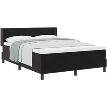 vidaXL Boxspringbett 140 x 200 cm Schwarz