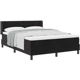 vidaXL Boxspringbett 140 x 200 cm Schwarz