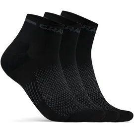 Craft Core Dry Mid Socken 3er Pack Schwarz 46-48