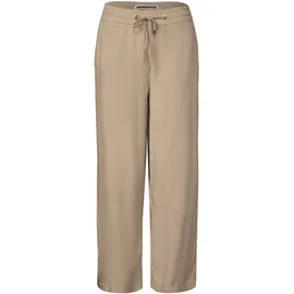 STREET ONE Damen, 3716099 Wide Leg Hose, Safari beige 38 - 38