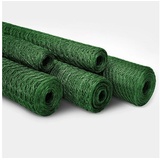 casa pura PVC Maschendrahtzaun Karat 1,0 x 25 m grün