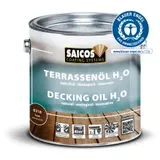 SAICOS COLOUR GmbH Saicos H2O Terrassenöl, teak 0318 501 , 2,5 Liter - Dose