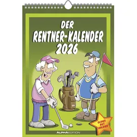ALPHA EDITION GmbH & Co. KG Der Rentner-Kalender 2026 Gelb