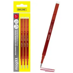 ONLINE® magiXX Gelschreiberminen rot 0,7 mm 3 St.