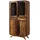 MASSIVMOEBEL24.DE Vitrine MAILAND 90 x 40 x 180 cm Dunkelbraun