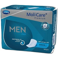 MoliCare Premium Men Inkontinenz-Einlagen (599ml) Taschenschoner, 12er Pack (12 x 14 Stück)