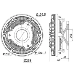 Kupplung Kühlerlüfter MAHLE CFC 12 000S