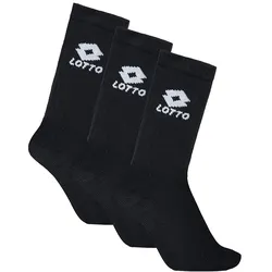 Socken LOTTO, Damen, Gr. 35-38, schwarz (caviar), Baumwollmischung, Jacquard, Socken, - für Damen, Herren & Kinder