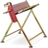 Relaxdays, Werkbank + Arbeitsbock, Kettensägenbock (88 cm, 73 cm)