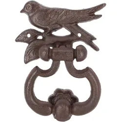 Türklopfer Vogel, aus Gusseisen, rustikal, 12,4x4,2x17,4cm