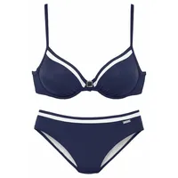 LASCANA Bügel-Bikini mit Kontrastdetails LASCANA marine Gr.36 Cup C