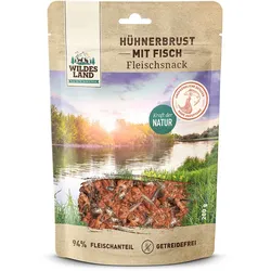 Wildes Land Hühnerbrust Hunde Snack WL Hühnerbrust mit Fisch 200g Hunde Snack