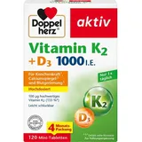 Doppelherz Aktiv Vitamin K2 + D3 1000 I.E. Tabletten 120 St.