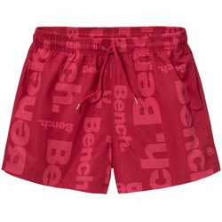 Badeshorts BENCH., Herren, Gr. M (50), Kurz, rot (rot (kurzgröße)), Microfaser, Polyester, bedruckt, Badehosen Badeshorts, kurze oder lange Form