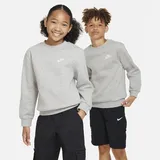 Nike Sportswear Club Fleece Sweatshirt Kinder Dark Grey Heather/White S