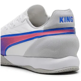 Puma King Match IT Herren Puma White-Bluemazing-Flat Light Gray 45