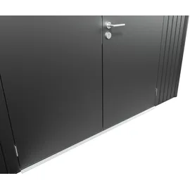 Biohort AvantGarde A1 1,8 x 1,8 m dunkelgrau-metallic Doppeltür