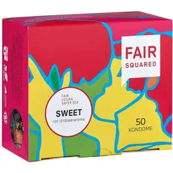 «Sweet» vegane und aromatisierte Fair-Trade-Kondome (50 Kondome) 50 St