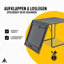 Joola Midsize (inkl. Netzgarnitur) mit gratis Joola Schläger-Set,dunkelgrau,