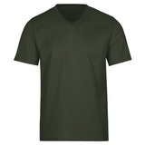 Trigema Herren V-Shirt DELUXE Baumwolle«, (1 tlg.), grün