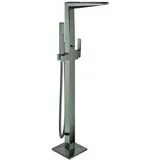 Grohe Allure Brilliant Collection Einhand-Wannenbatterie, inklusive Brauseset, Bodenmontage, Vanilla Noir Ceasarstone, Ausladung 270mm, 24424AL0, Farbe: hard graphite gebürstet