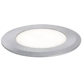 Paulmann Boden-Einbauleuchte LED Edelstahl 8,2 cm inkl. Leuchtmittel silberfarben