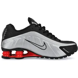 Nike Shox R4 Damen Metallic Silver/Black/Light Crimson 38