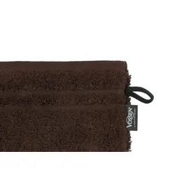 VOSSEN Vienna Style Supersoft Waschhandschuh 16 x 22 cm dark brown