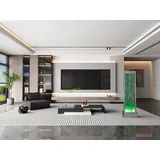 vente-unique Sprudelnde Wasserwand mit bunter LED-Beleuchtung - H. 150 cm - BLENNIE