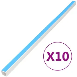 vidaXL Kabelkanäle Selbstklebend 20x10 mm 10 m PVC