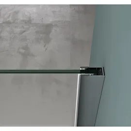 mai & mai Rav36-Plus Duschkabine mit Drehtür 100 x 195 cm Silber Klarglas inkl. Duschtasse
