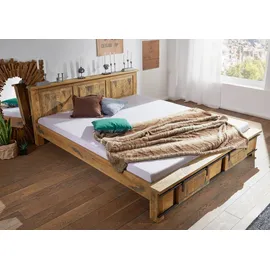 MASSIVMOEBEL24.DE Bett Mango 180x200 lackiert