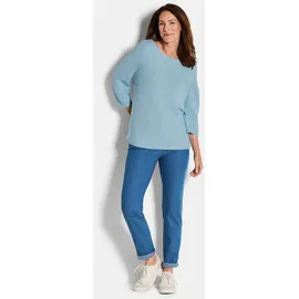 GOLDNER Rundhalspullover Blau 48