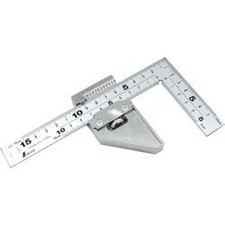 12512 Shinwa Zimmermannswinkel 150x75mm - by FAMEX - Präzisionswerkzeug mit Stopper