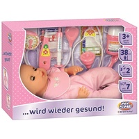 Müller - Toy Place - Baby...wird wieder gesund, 38 cm Babypuppe Set Spielzeug