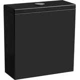 Laufen Aufputz-Spülkasten 38x39,5 cm schwarz glänzend