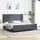 vidaXL Boxspringbett 200 x 200 cm Dunkelgrau