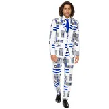 Opposuits Partyanzug R2D2 Kostüm Anzug - Karneval Halloween Fasching, Das ist der Droide, den ihr sucht: stilvoller Star Wars Herrenanzug weiß 48