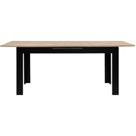 Finori Esstisch Schwarz, Eiche Artisan Oak / - Braun