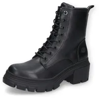 Dockers by Gerli Damen Combat Boots, Frauen Stiefeletten,warm gefüttert,Bootee,Booties,halbstiefel,Kurzstiefel,schwarz,37 EU - 37 EU