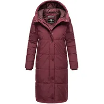 Marikoo Winterjacke "Soranaa", Damen, Gr. M, rot (wine), Obermaterial: 100% Polyester; Futter: 100% Polyester; Wattierung: 100% Polyester; Ärmelfutter: 100% Polyester, Jacken Winterjacke, langer Winter Mantel mit Kapuze