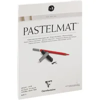Clairefontaine Zeichenblock Pastelmat 12 Blatt 30 x 40 cm weiß