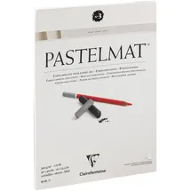 Clairefontaine Zeichenblock Pastelmat 12 Blatt 30 x 40 cm weiß