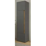 furn.design Center Aktenschrank 50 x 40 x 200 cm grau