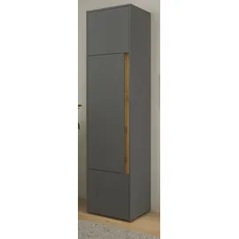 furn.design Center Aktenschrank 50 x 40 x 200 cm grau
