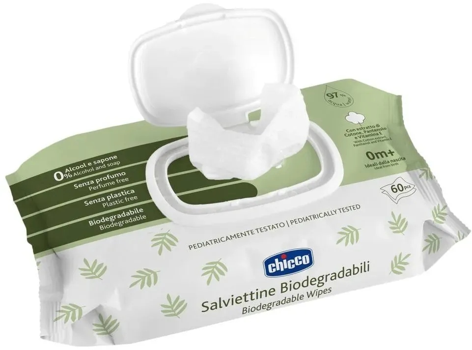 Biologisch Abbaubare Reinigungstücher Chicco 60 St