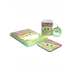 Geschenkset Star Wars: The Mandalorian - Im All Ears (Tasse, Untersetzer, Schlüsselanhänger, Notizbuch)