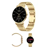 XCOAST SMARTWATCH SIONA 2 Elegance Citrin Gold – Damen Smartwatch Klein, AMOLED Touchscreen, 24/7 Puls, Schlafmonitor, 21+ Sportmodi, Schrittzähler, Wasserdicht, für iOS & Android