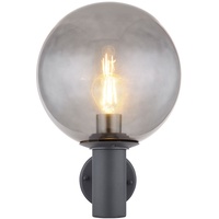 GLOBO Außenlampe Edelstahl Wandleuchte Außen E27 Terrassenlampe Außen anthrazit,