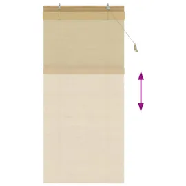 vidaXL Rollo Natur 100 x 220 cm Bambus/Braun